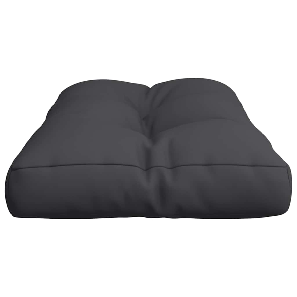 Pallet Cushion Black 80x40x12 cm Fabric