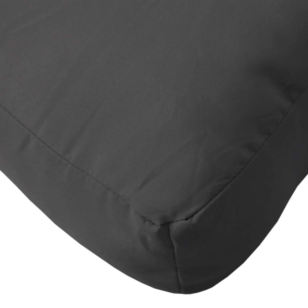 Pallet Cushion Black 80x40x12 cm Fabric