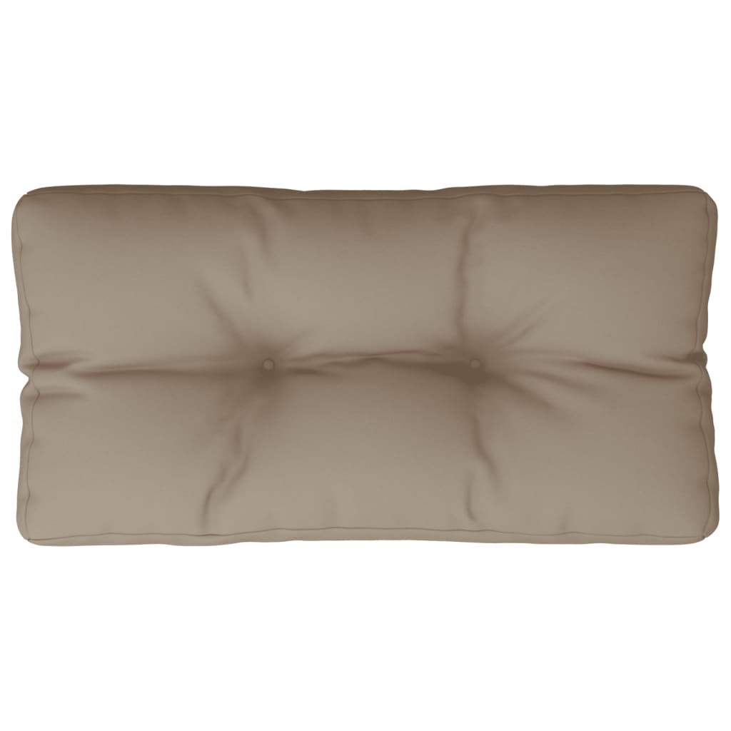 Coussin pour palette Taupe 80x40x12 cm Tissu