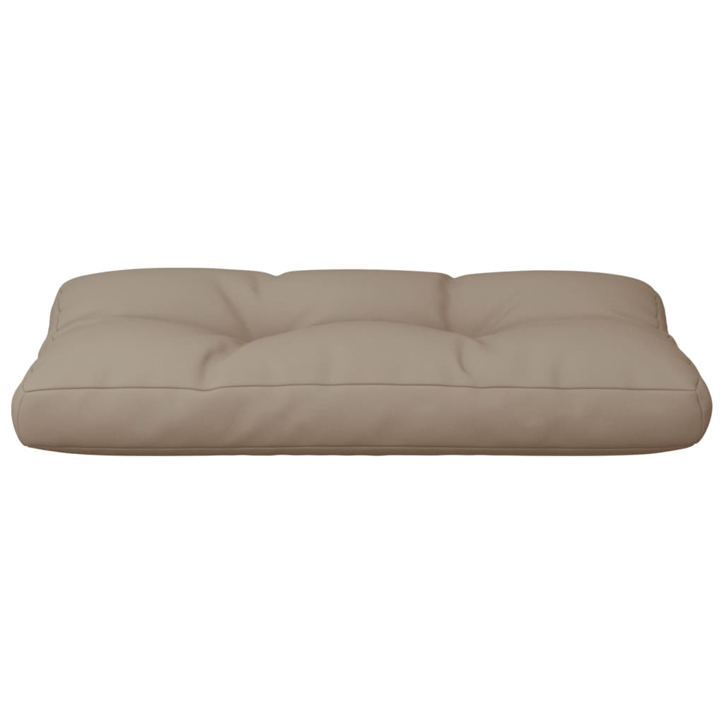 Coussin pour palette Taupe 80x40x12 cm Tissu