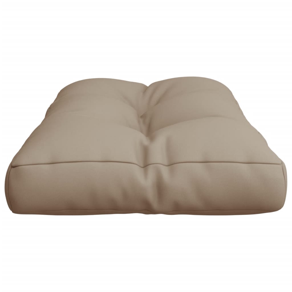 Coussin pour palette Taupe 80x40x12 cm Tissu