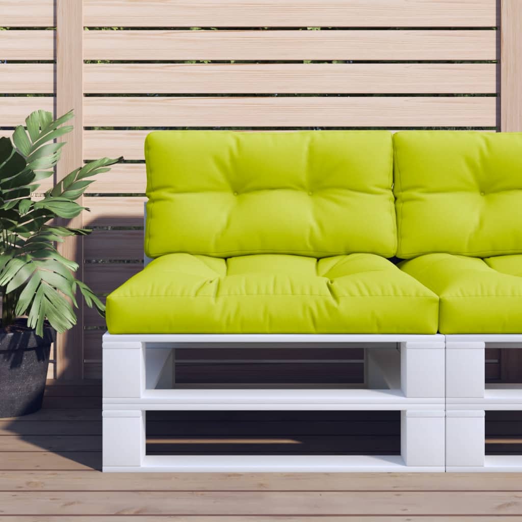 Coussin de palette vert vif 80x40x12 cm Tissu