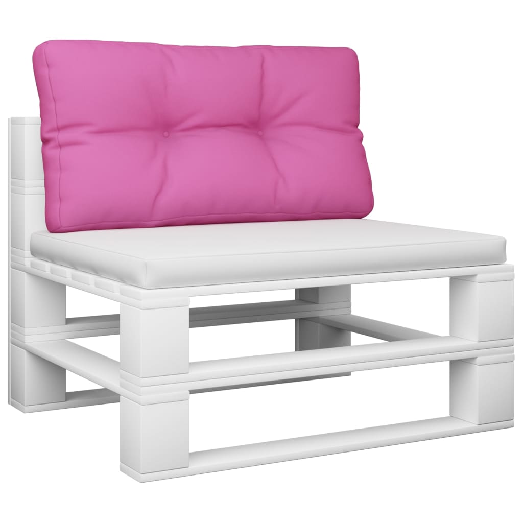 Coussin de palette rose 80x40x12 cm Tissu