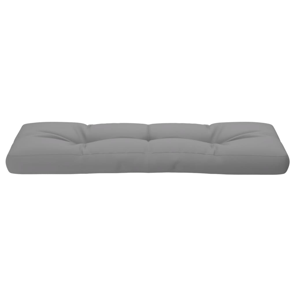 Coussin de palette gris 120x40x12 cm Tissu