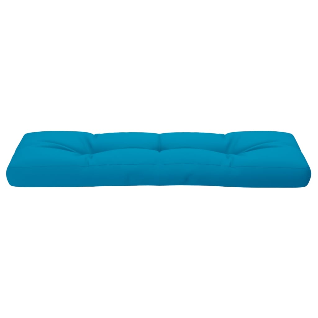 Coussin de palette Bleu clair 120x40x12 cm Tissu