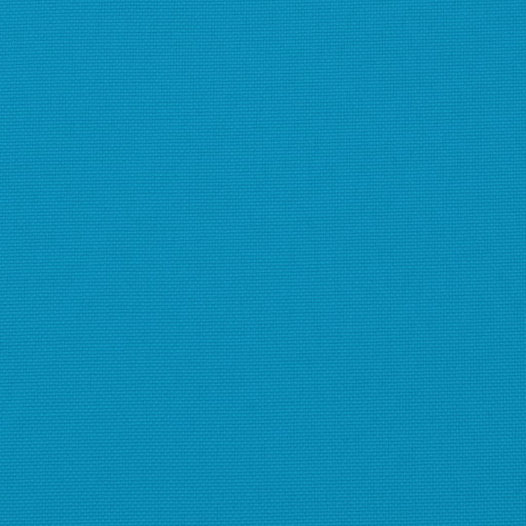Coussin de palette Bleu clair 120x40x12 cm Tissu