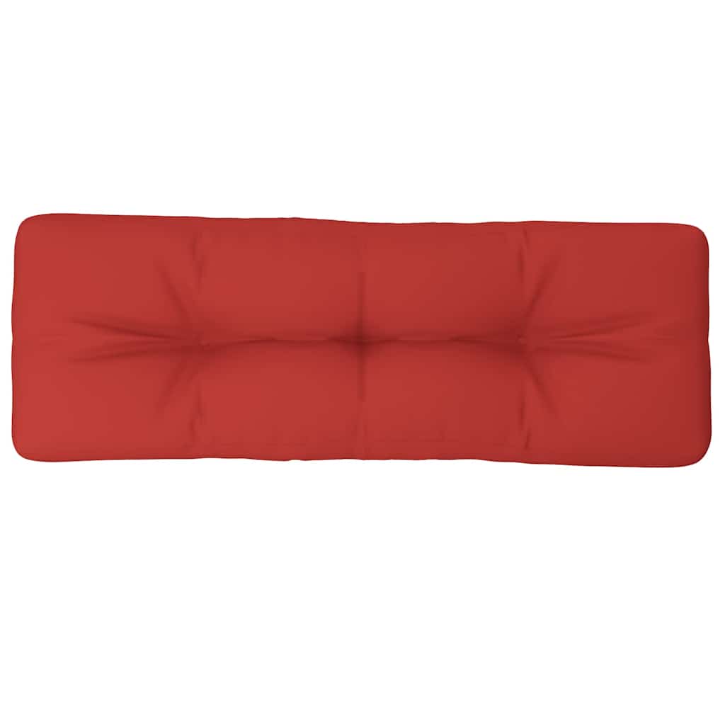 Pallet Cushion Red 120x40x12 cm Fabric