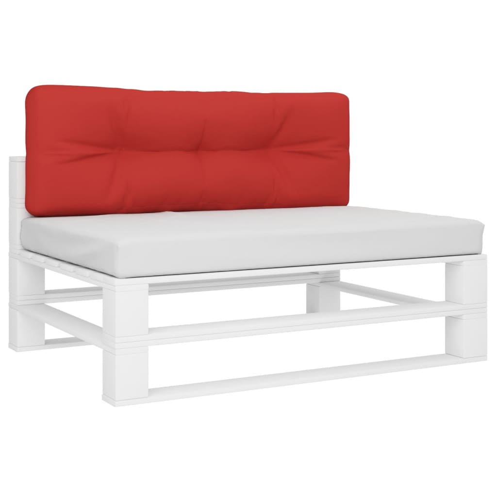 Pallet Cushion Red 120x40x12 cm Fabric