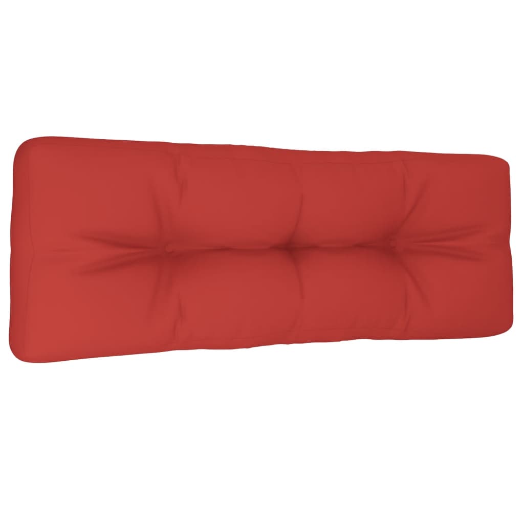 Pallet Cushion Red 120x40x12 cm Fabric