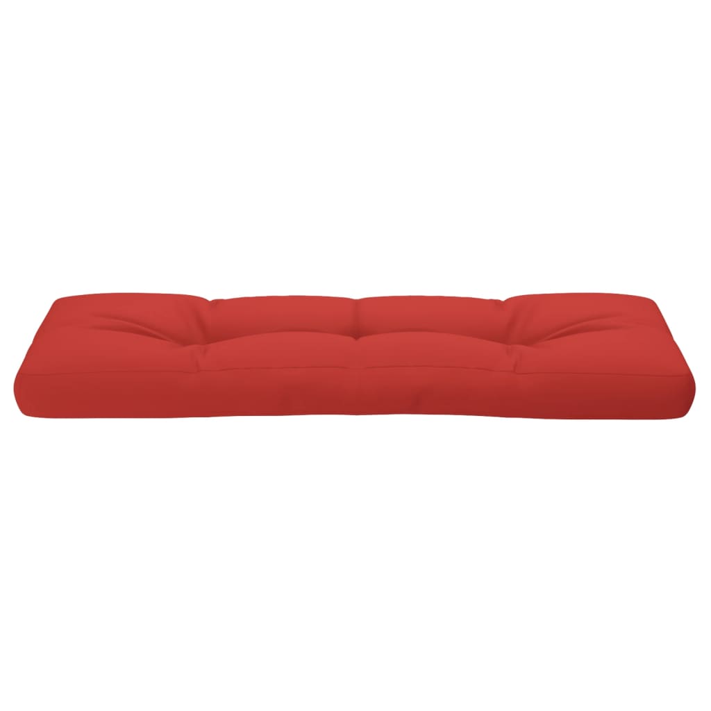 Pallet Cushion Red 120x40x12 cm Fabric