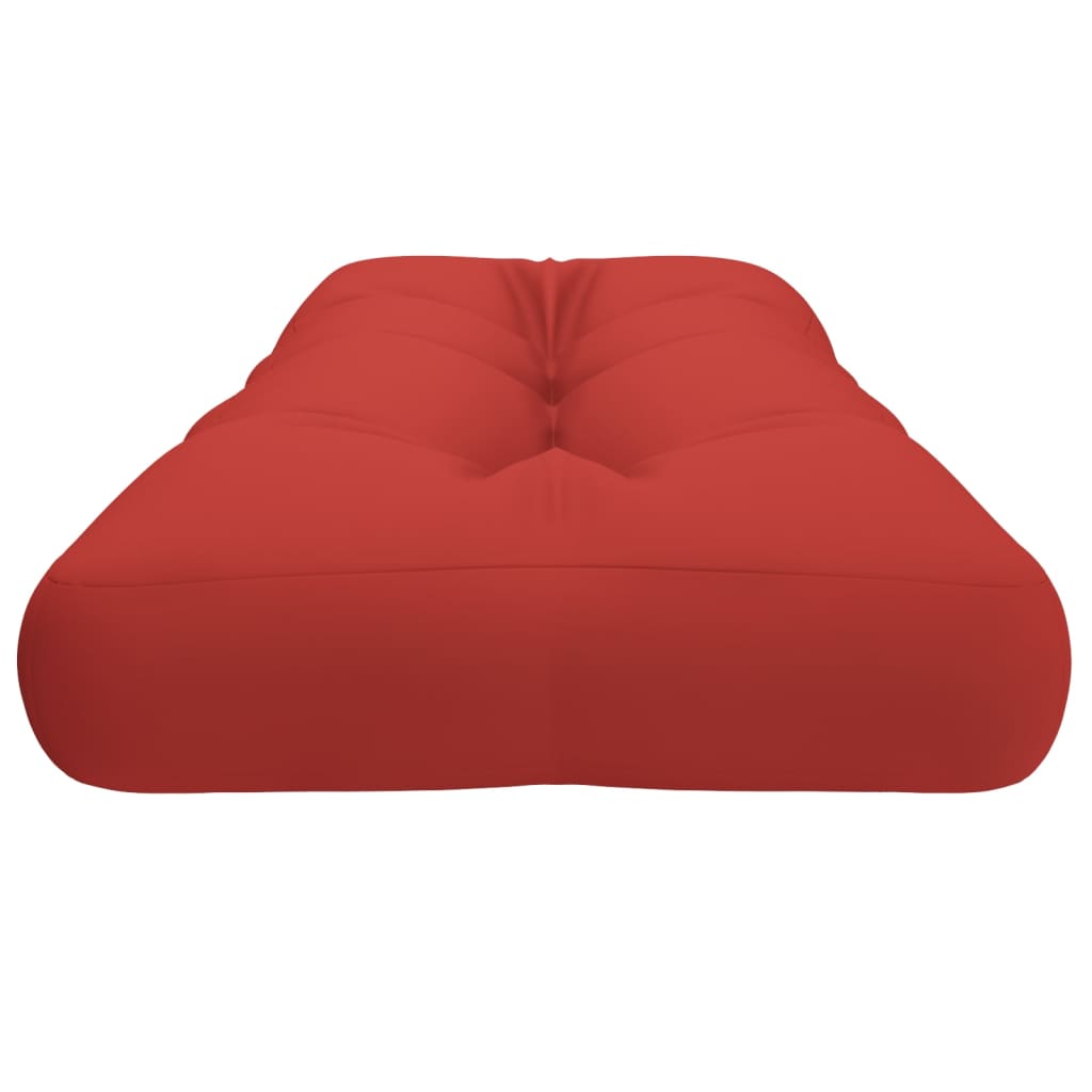 Pallet Cushion Red 120x40x12 cm Fabric