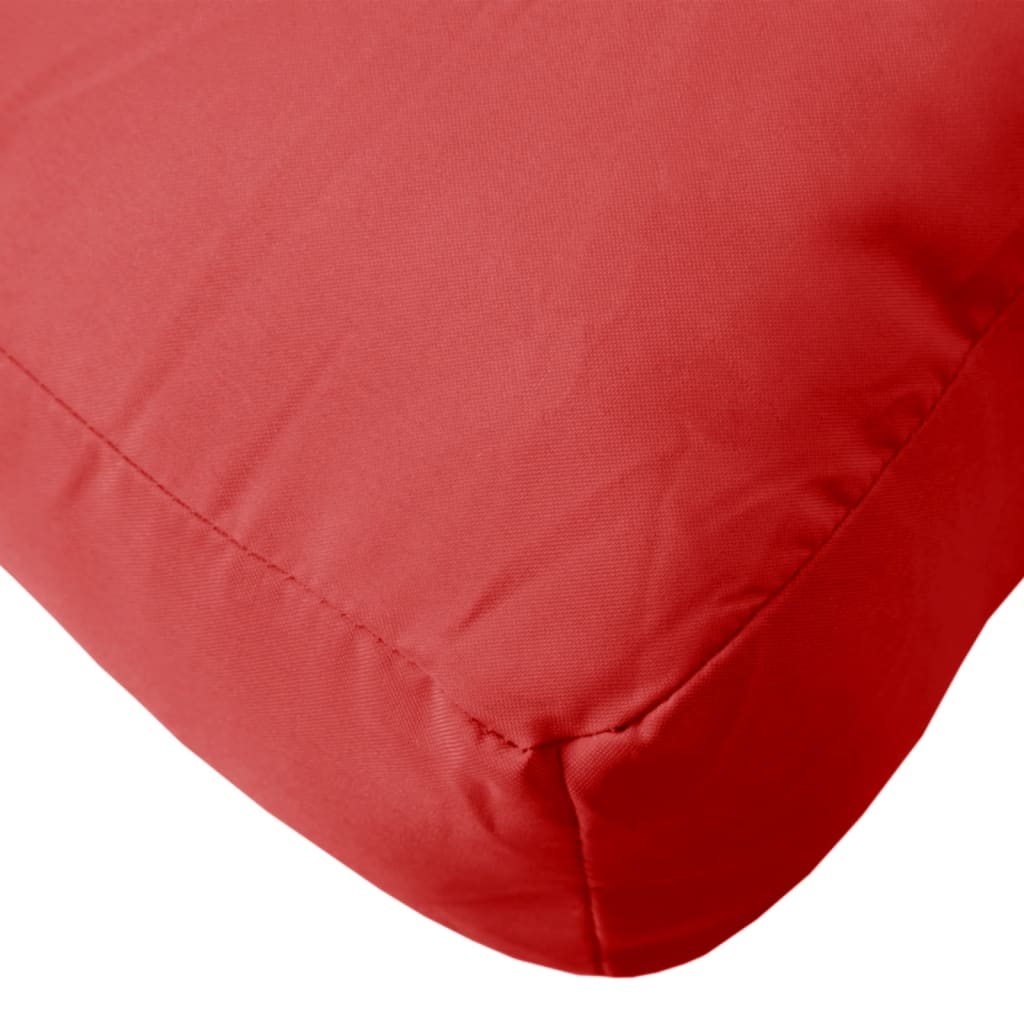 Pallet Cushion Red 120x40x12 cm Fabric