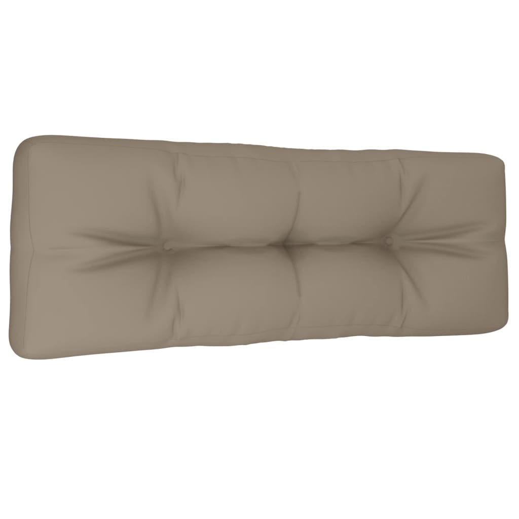 Coussin pour palette Taupe 120x40x12 cm Tissu