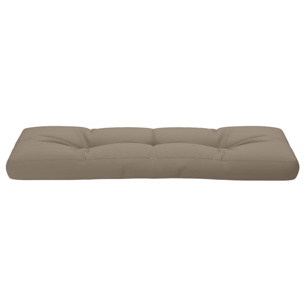 Coussin pour palette Taupe 120x40x12 cm Tissu