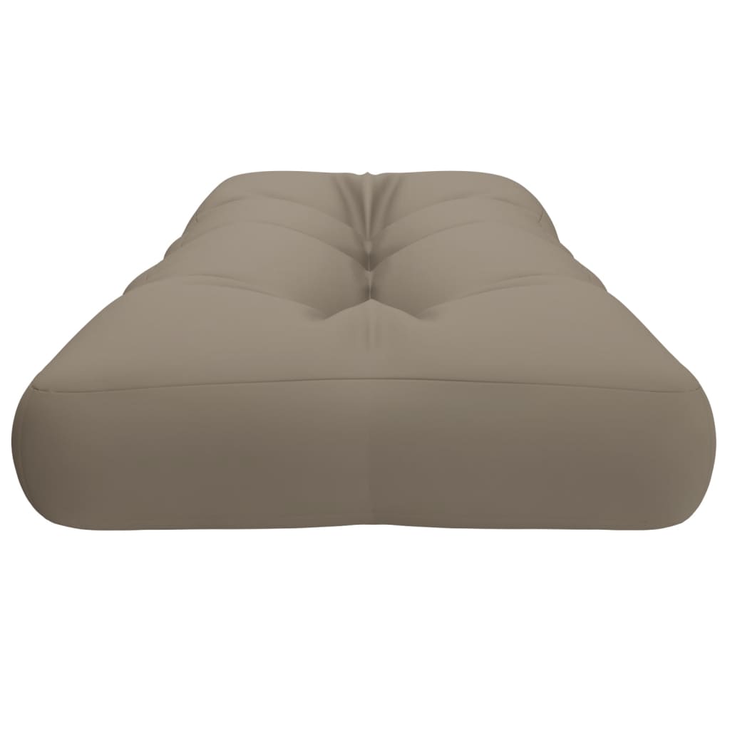 Coussin pour palette Taupe 120x40x12 cm Tissu