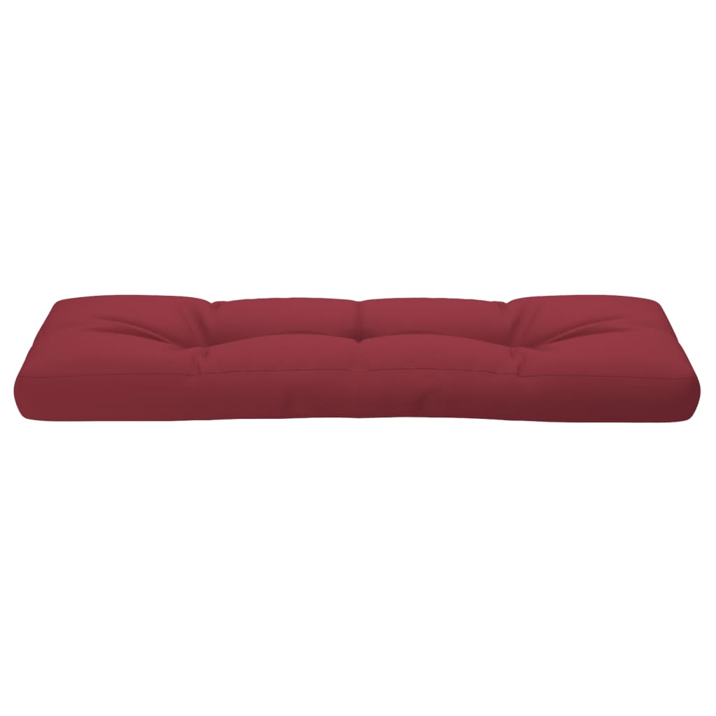 Coussin de palette rouge bordeaux 120x40x12 cm Tissu