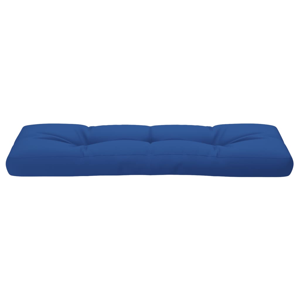 Coussin de palette bleu roi 120x40x12 cm Tissu
