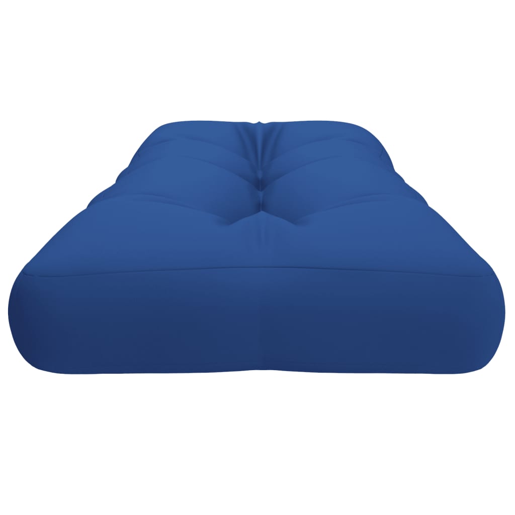Coussin de palette bleu roi 120x40x12 cm Tissu