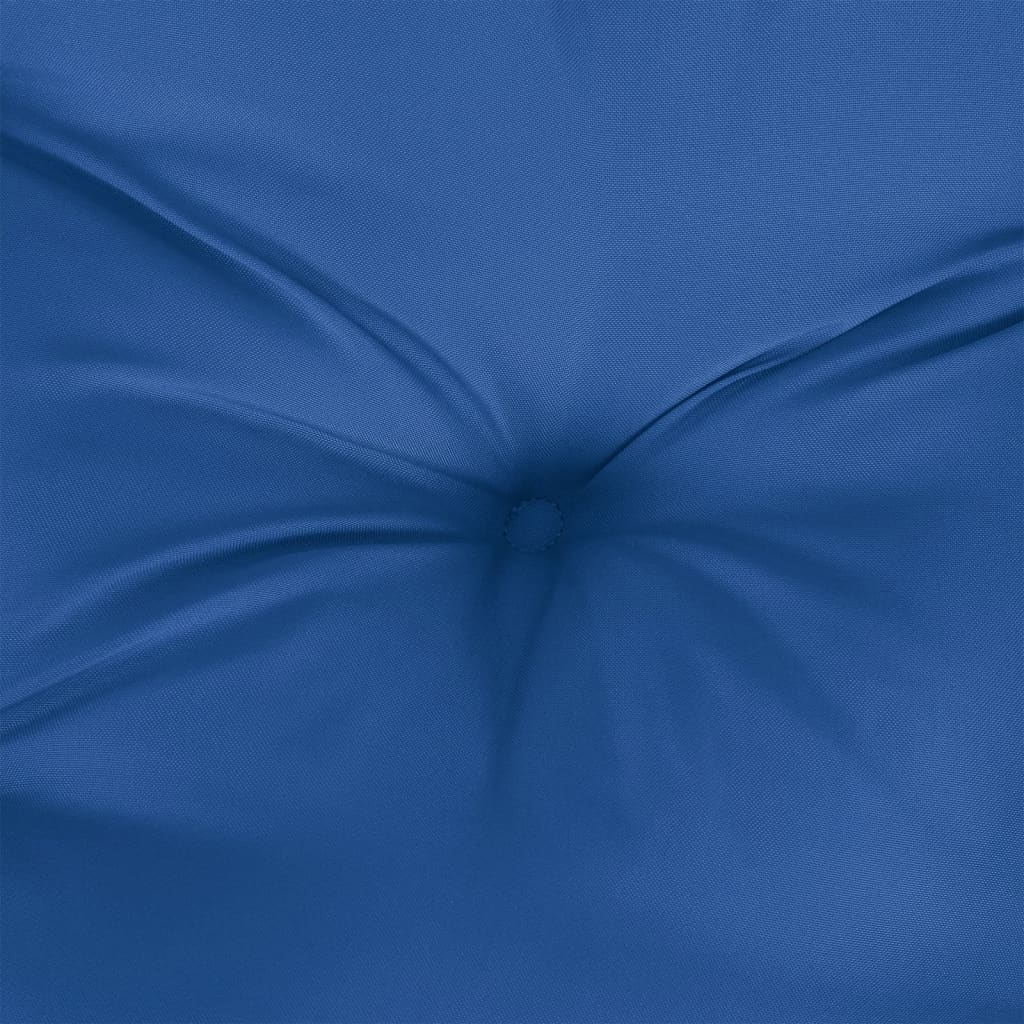 Coussin de palette bleu roi 120x40x12 cm Tissu