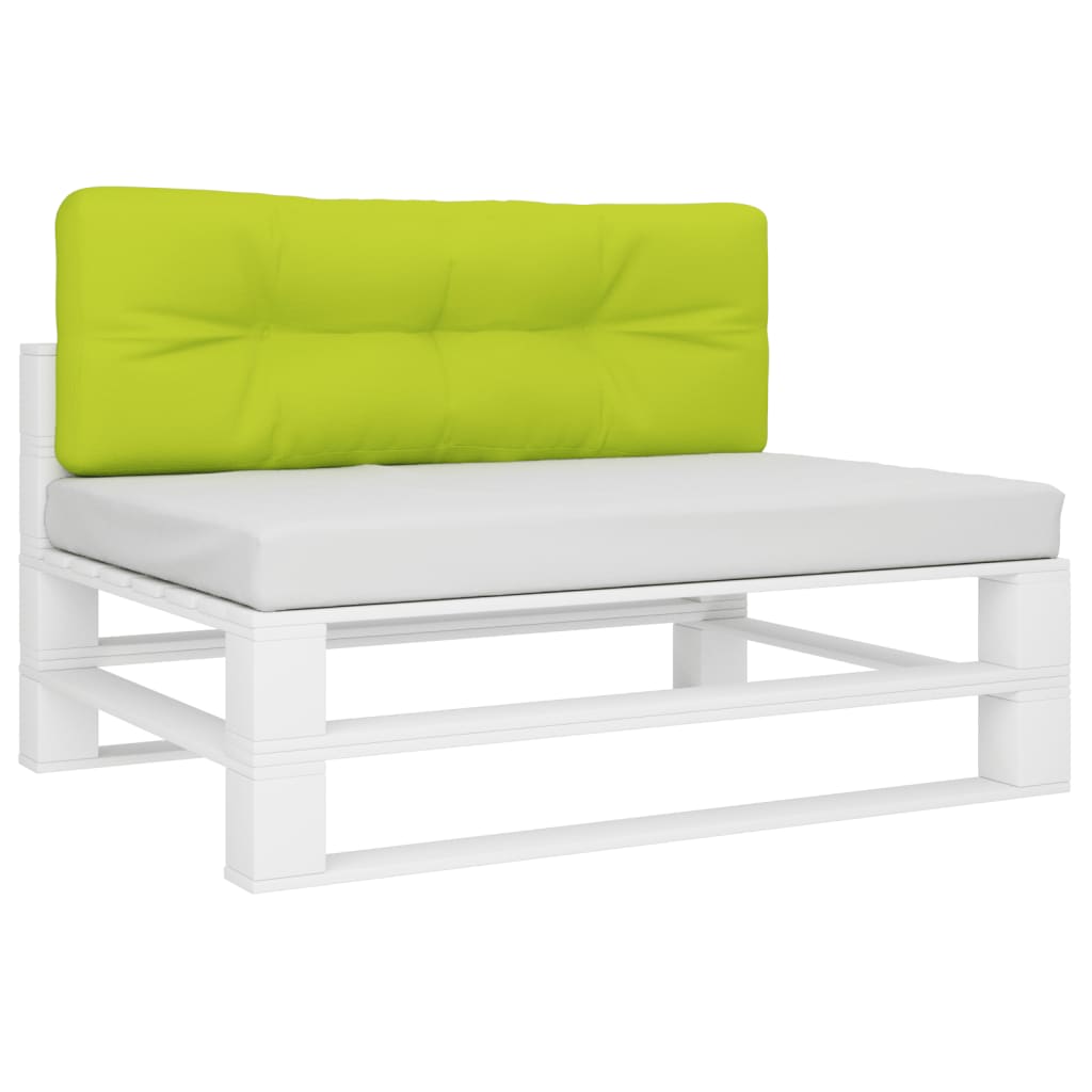 Pallet cushion bright green 120x40x12 cm fabric
