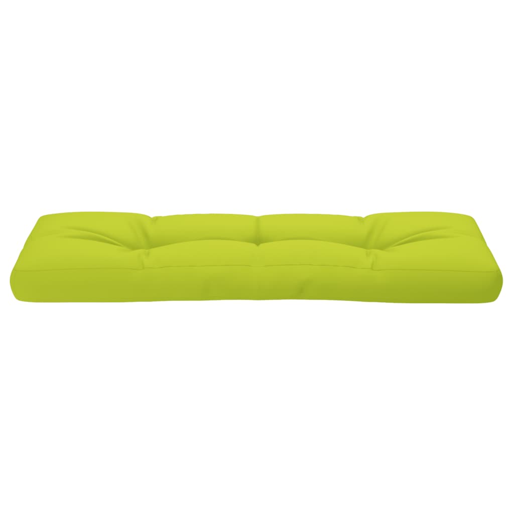 Pallet cushion bright green 120x40x12 cm fabric