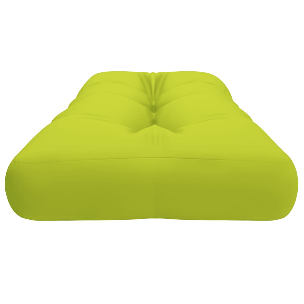 Pallet cushion bright green 120x40x12 cm fabric