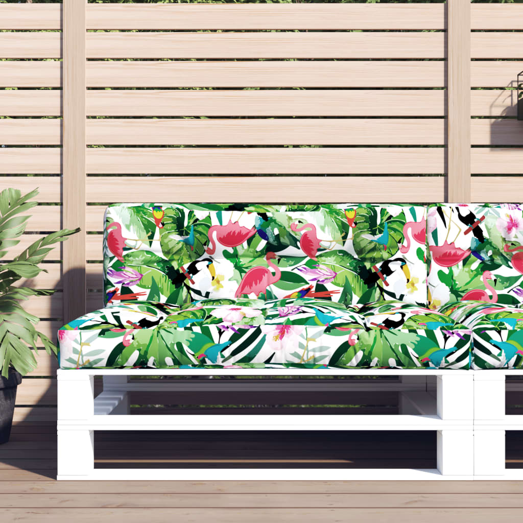 Pallet Cushion Multicolored 120x40x12 cm Fabric