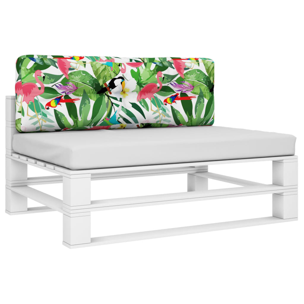 Pallet Cushion Multicolored 120x40x12 cm Fabric