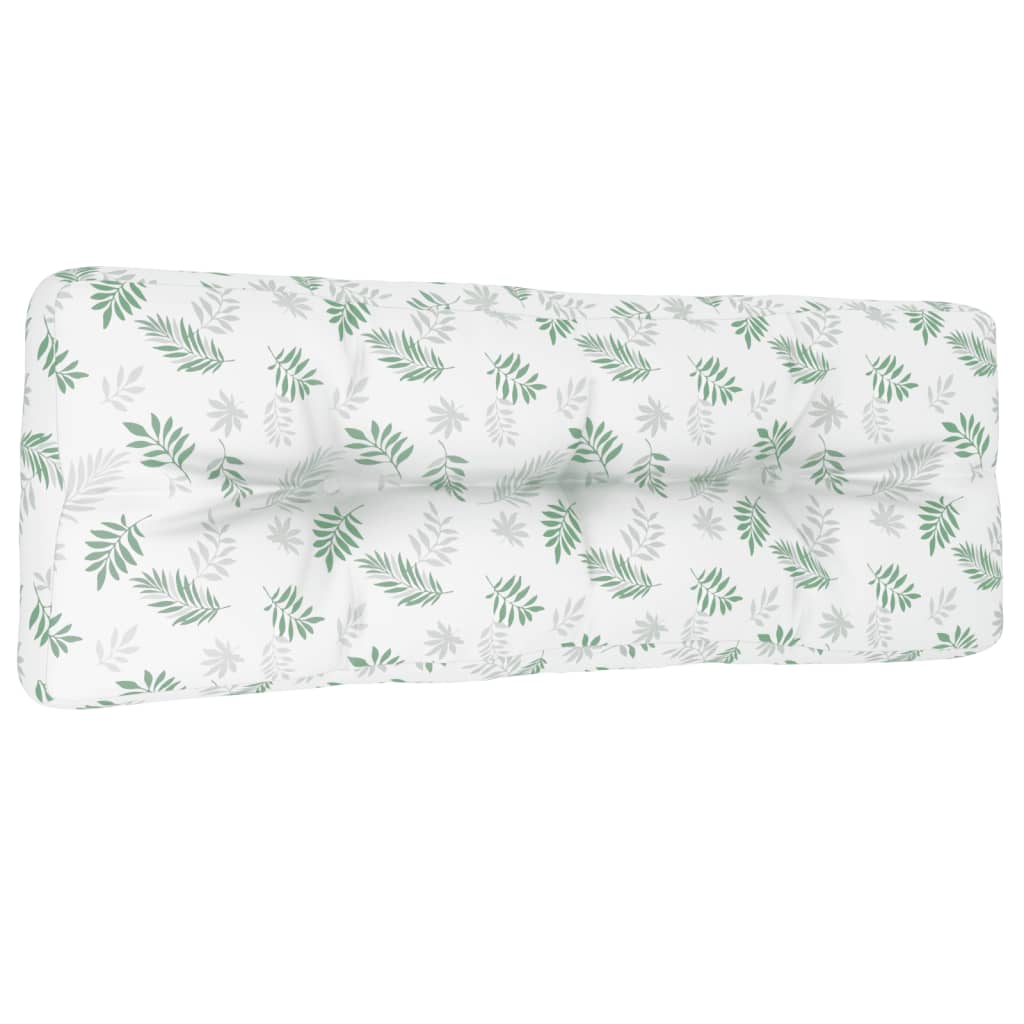 Palettenkissen Blattmuster 120x40x12 cm Stoff