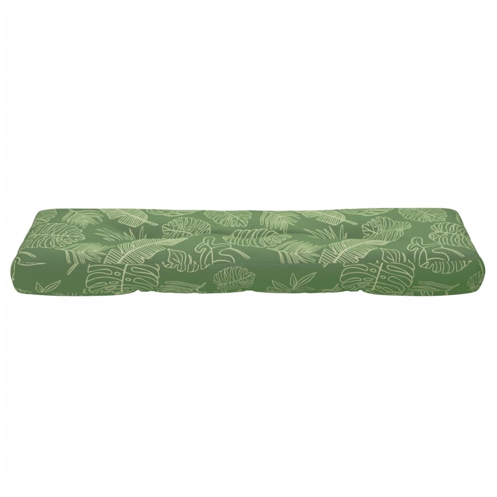 Pallet Cushion Leaf Pattern 120x40x12 cm Fabric