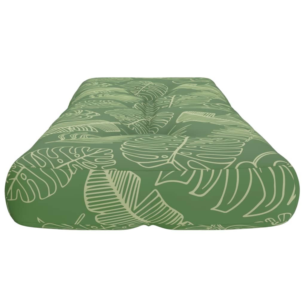 Pallet Cushion Leaf Pattern 120x40x12 cm Fabric