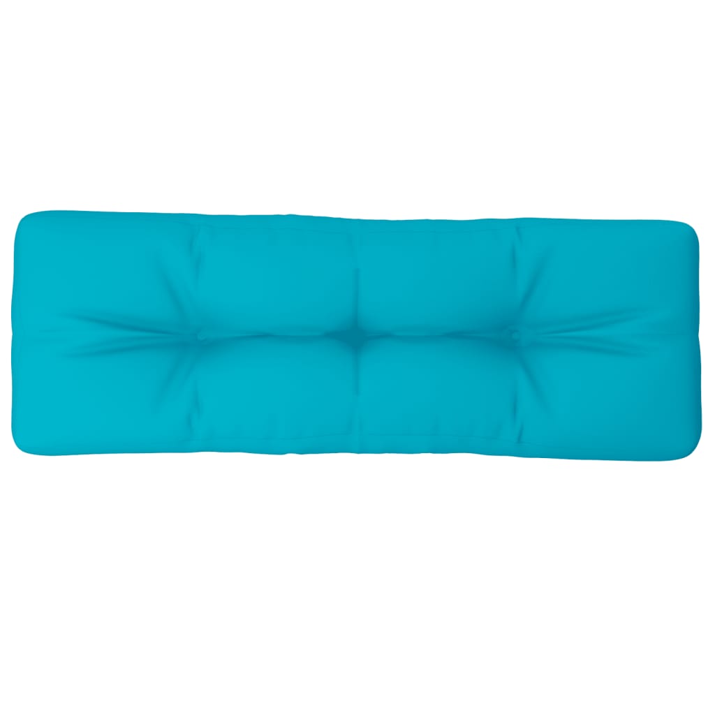 Palettenkissen Türkis 120x40x12 cm Stoff