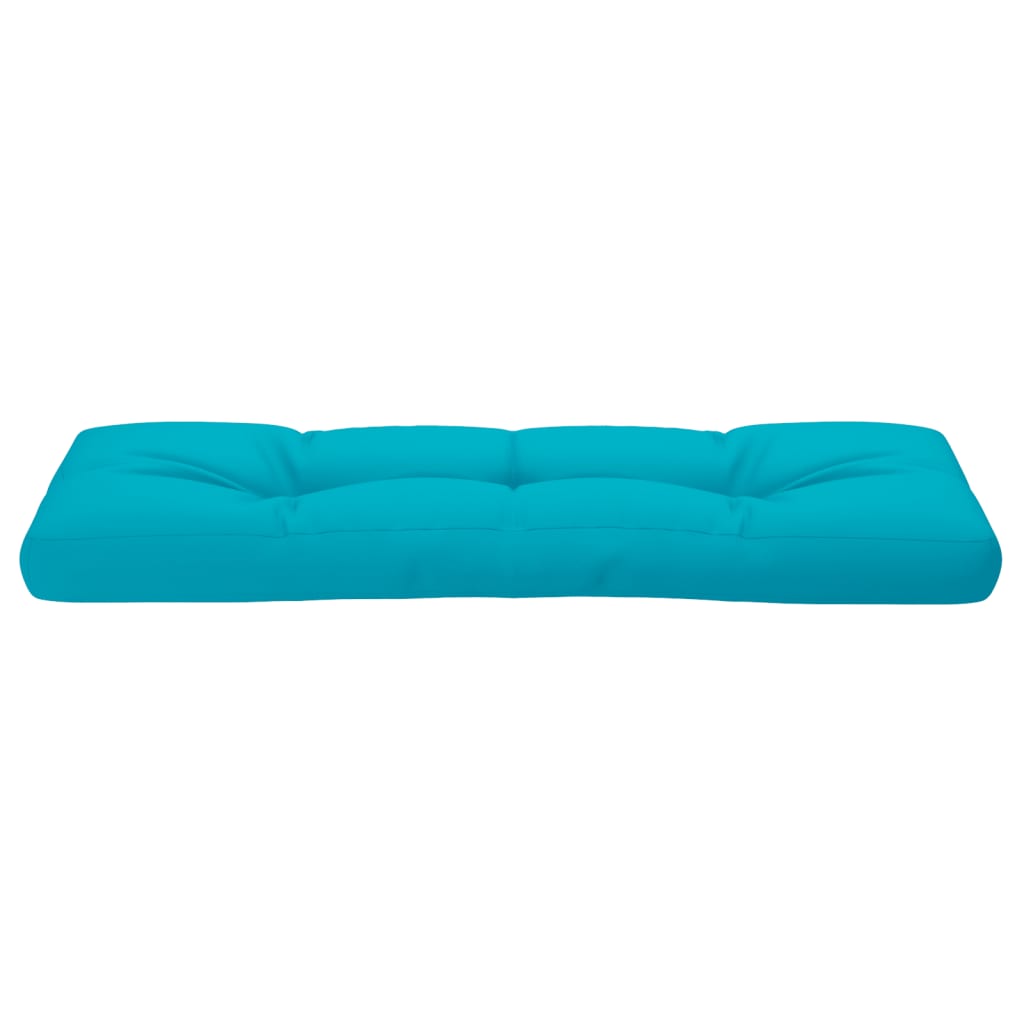 Palettenkissen Türkis 120x40x12 cm Stoff
