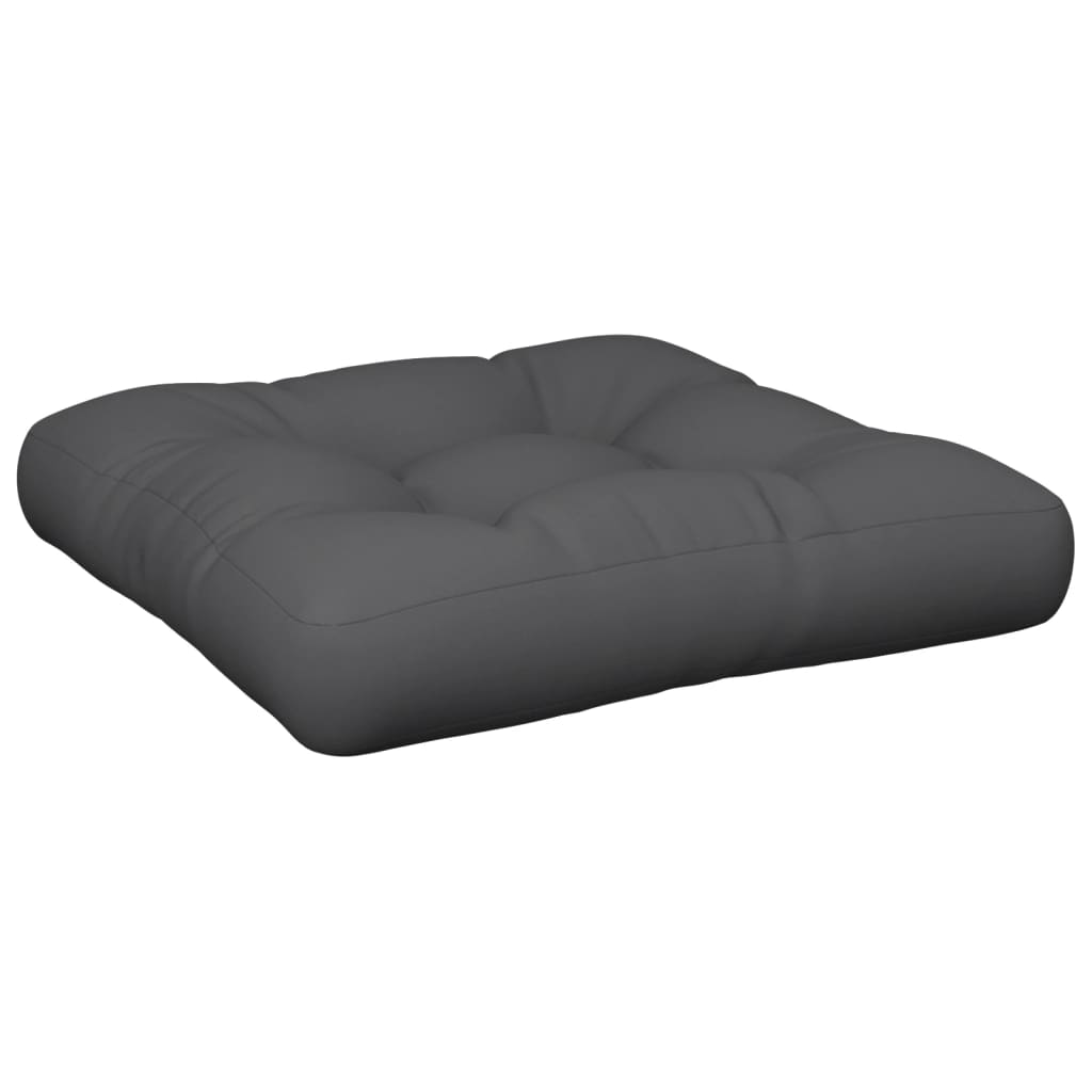 Coussin pour palette 2 pièces Tissu anthracite