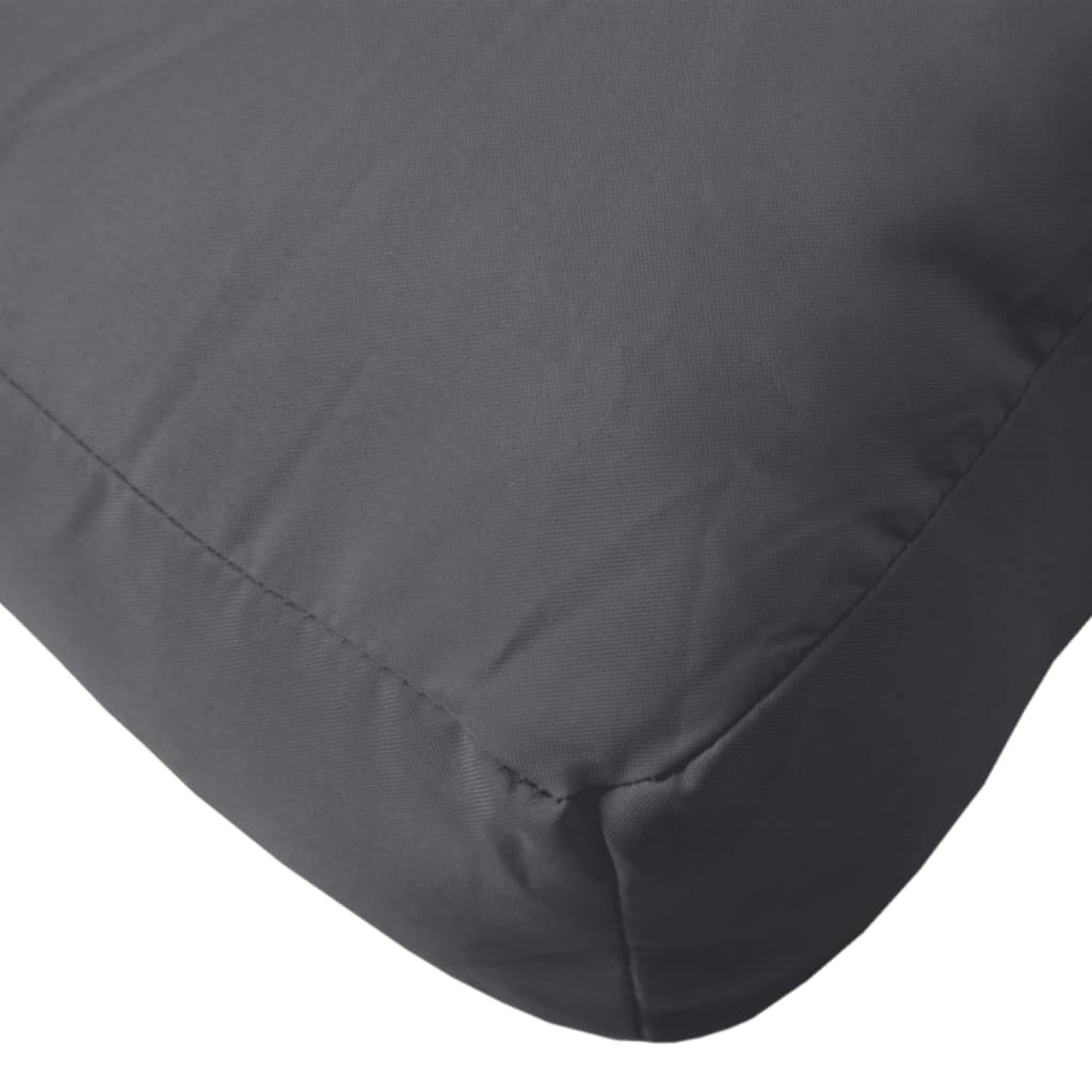 Coussin pour palette 2 pièces Tissu anthracite