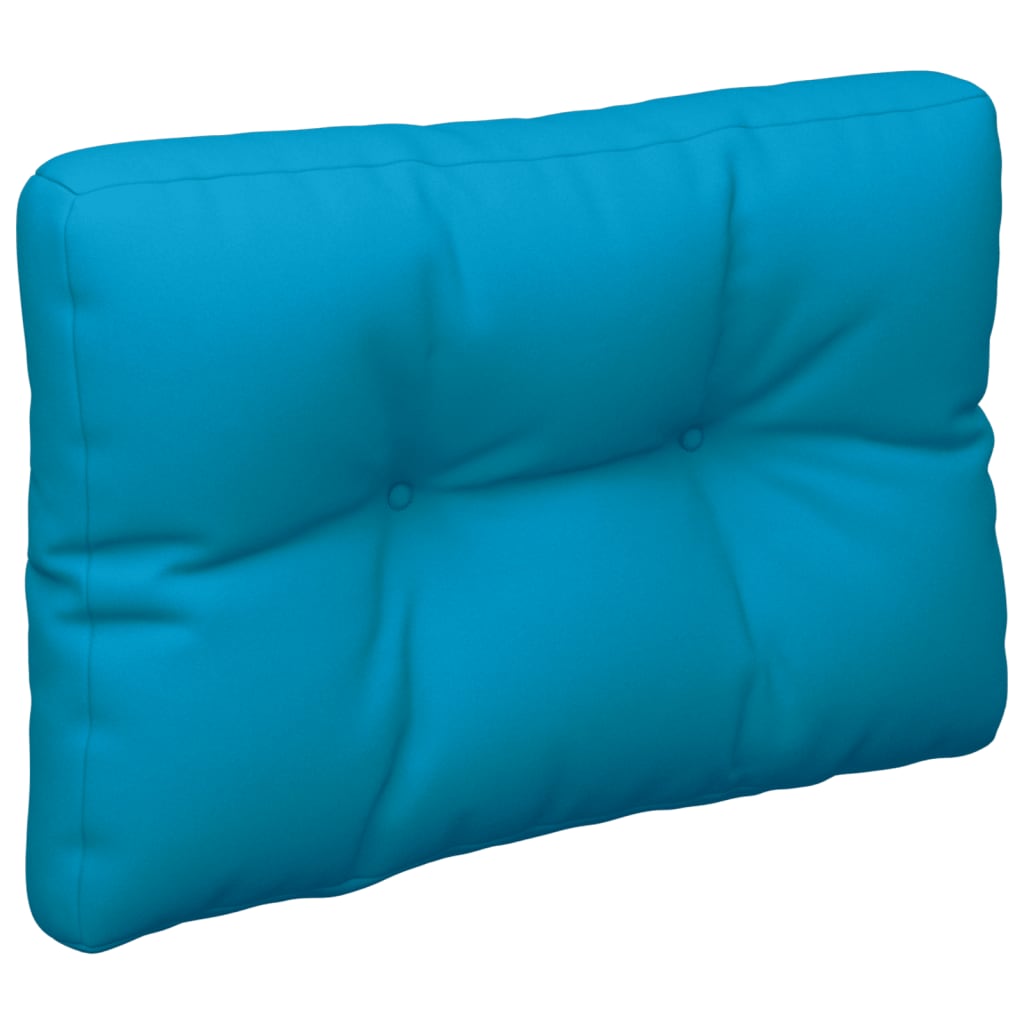 Coussin pour palette 2 pcs Bleu Tissu