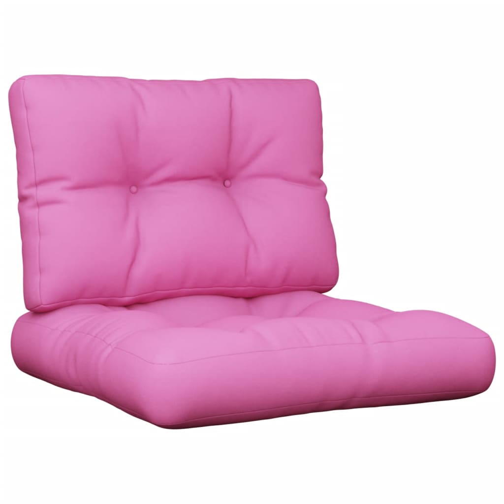 Coussin de palette 2 pièces Tissu rose