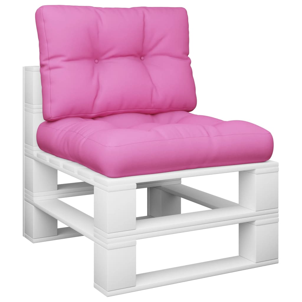 Coussin de palette 2 pièces Tissu rose