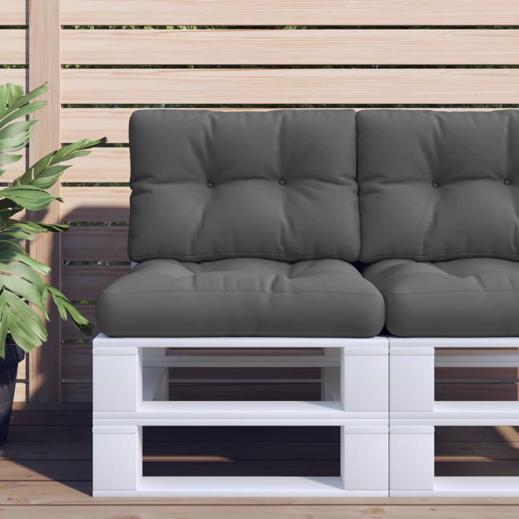 2-piece pallet cushion, anthracite fabric