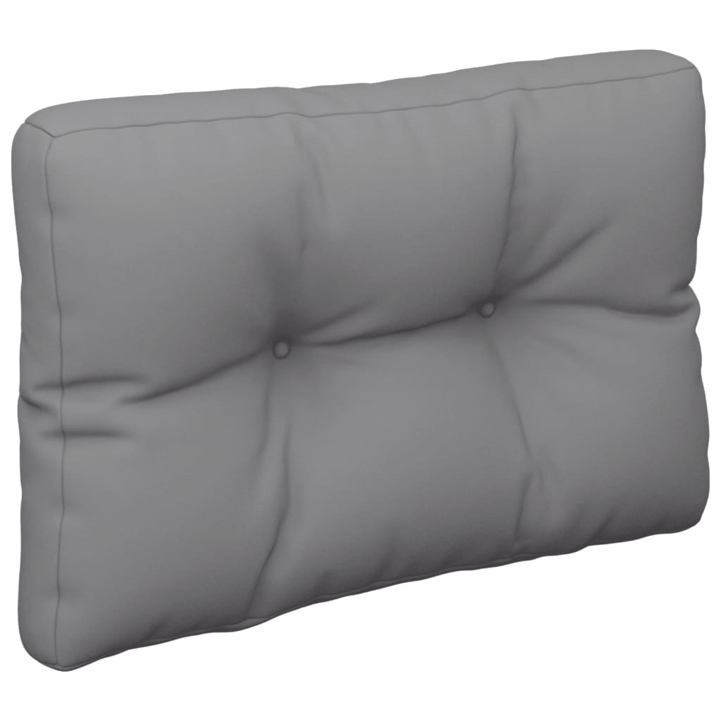 Coussin de palette 2 pièces Gris Tissu