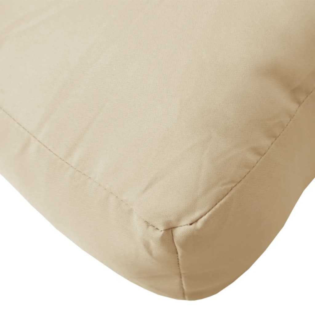 2-piece pallet cushion set, beige fabric