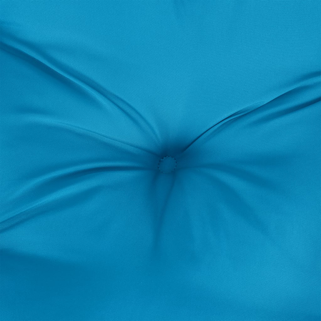 Coussin pour palette 2 pcs Bleu Tissu