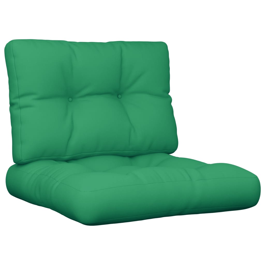 Pallet Cushion 2-piece Green Fabric