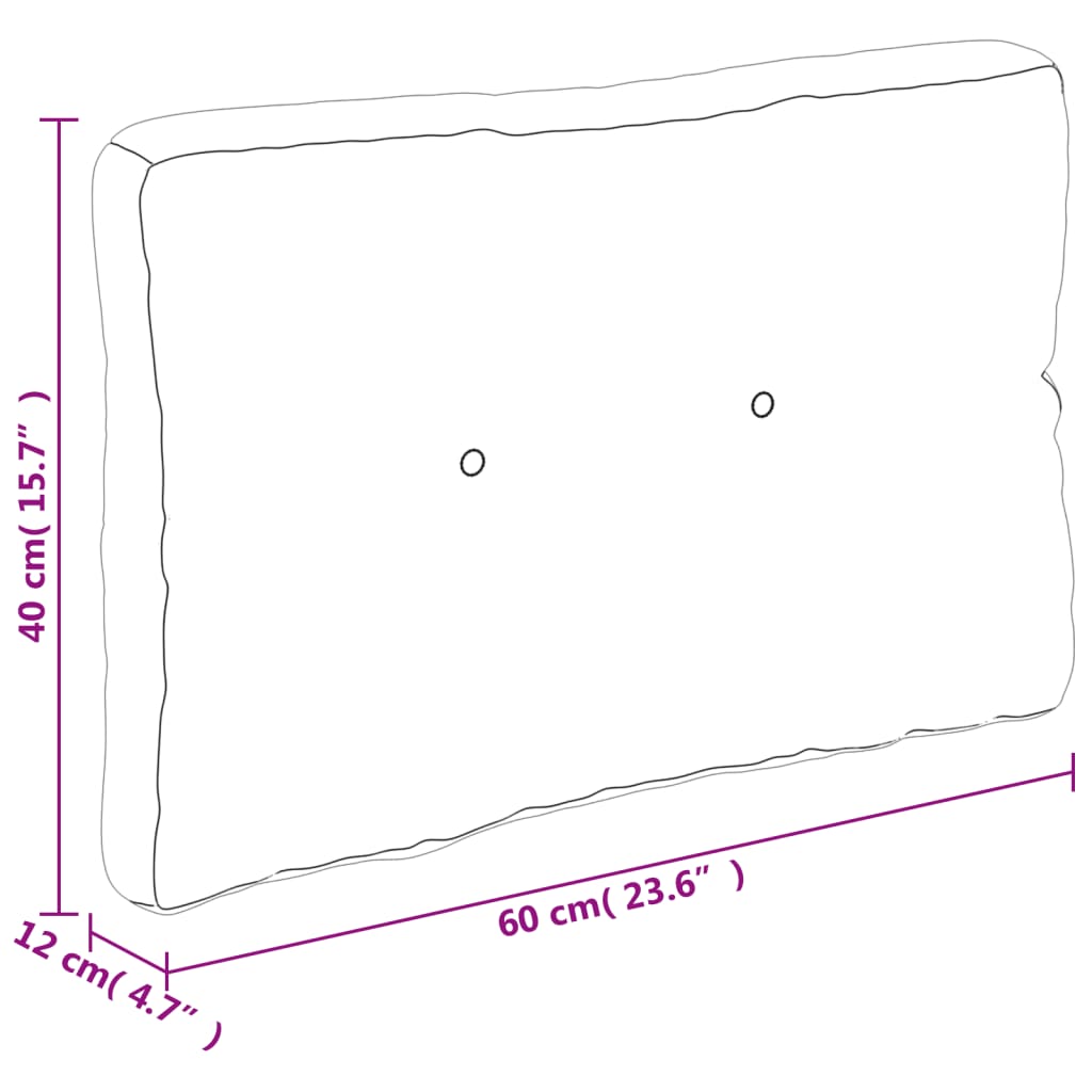 Pallet Cushion 2-piece Green Fabric