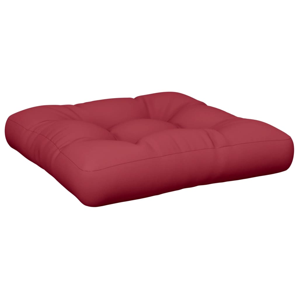 Coussin de palette 2 pièces Tissu bordeaux