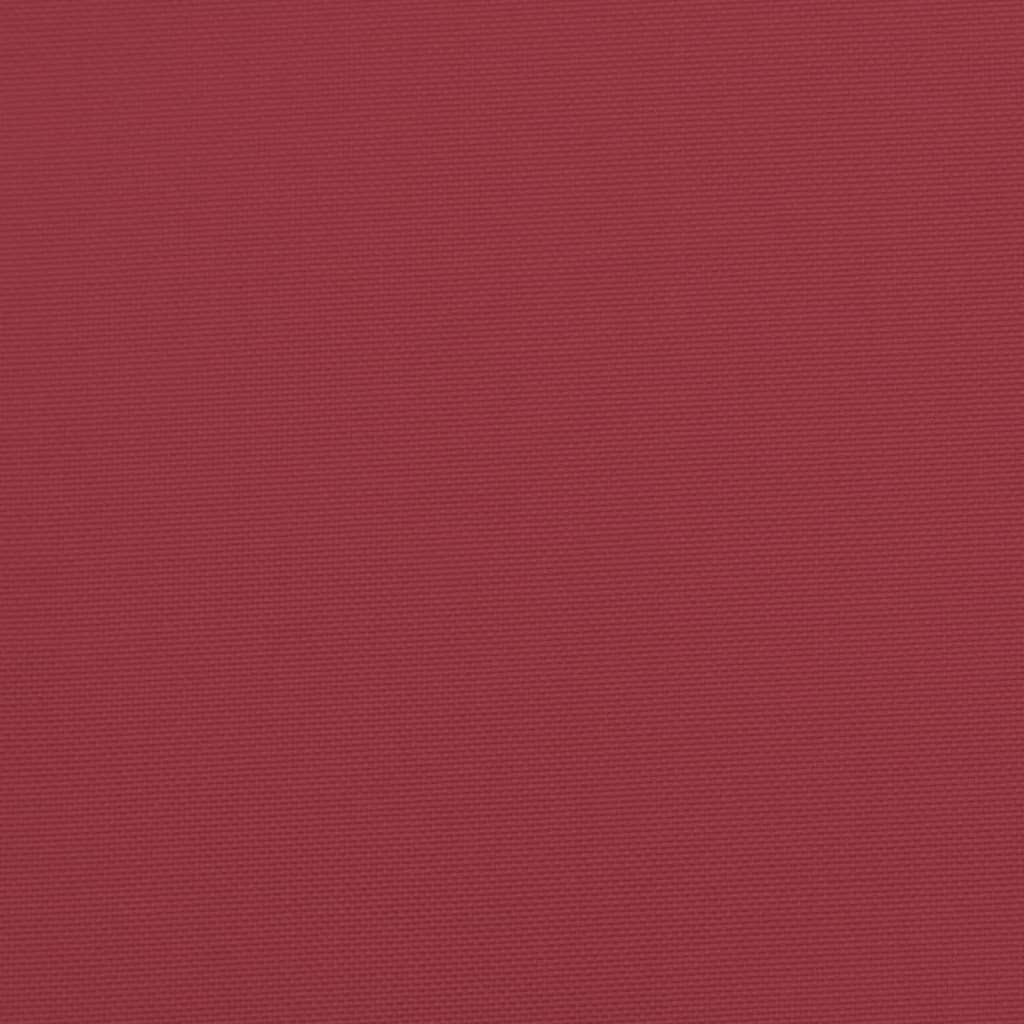 Coussin de palette 2 pièces Tissu bordeaux