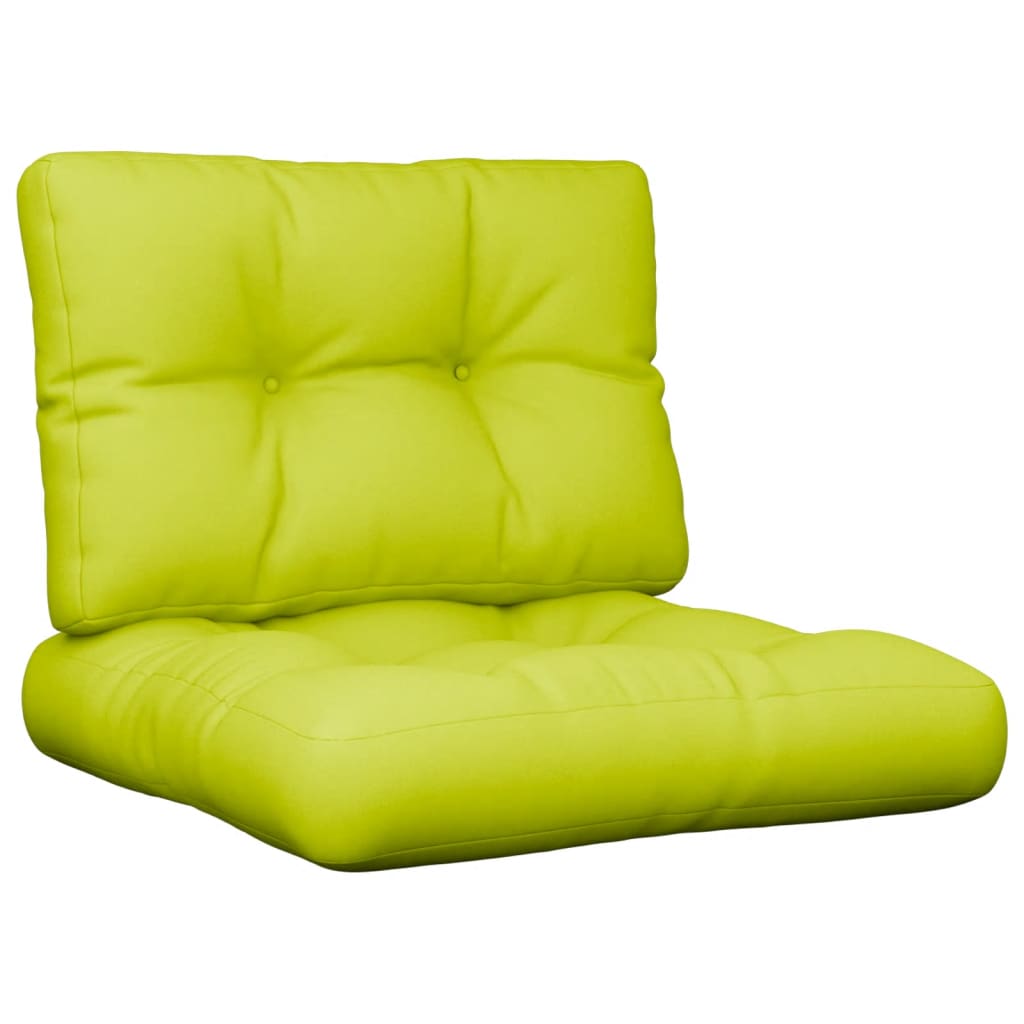 Coussin pour palette 2 pièces Tissu vert vif