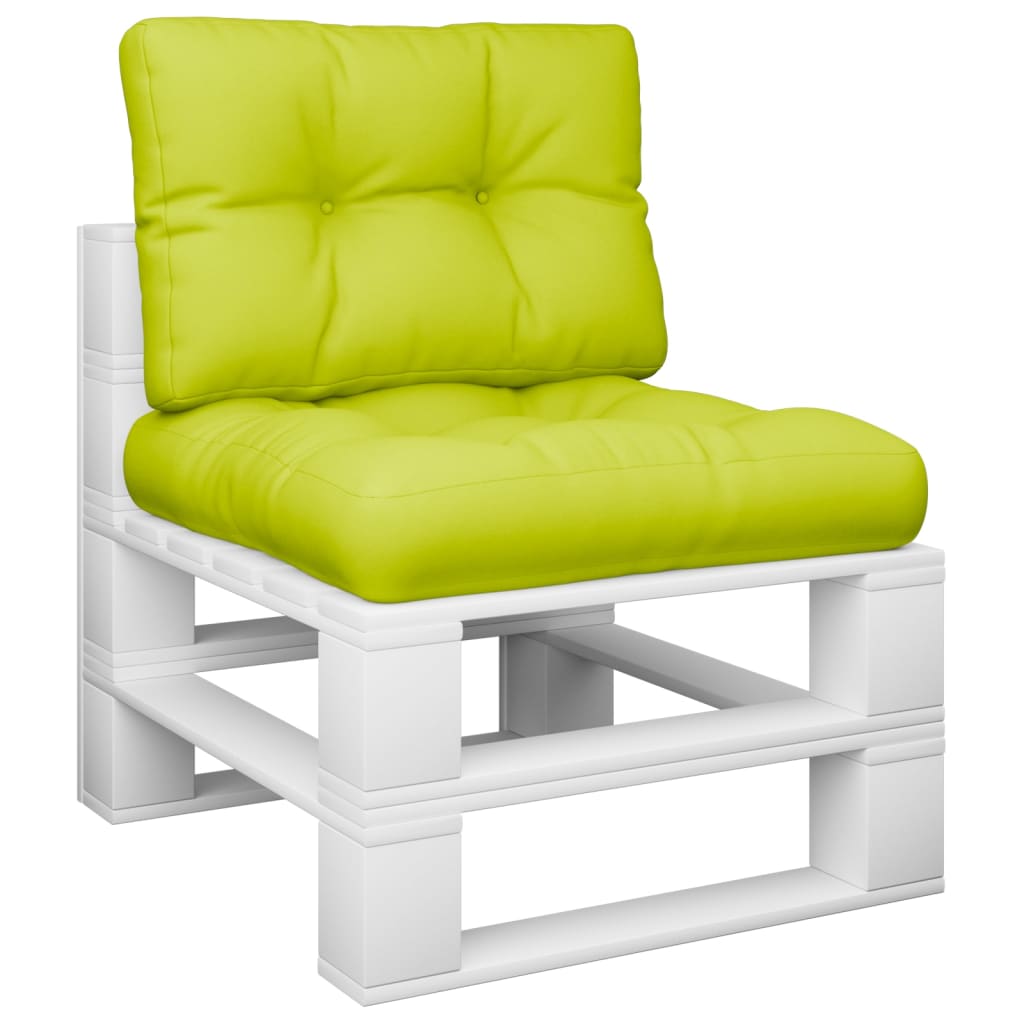 Coussin pour palette 2 pièces Tissu vert vif