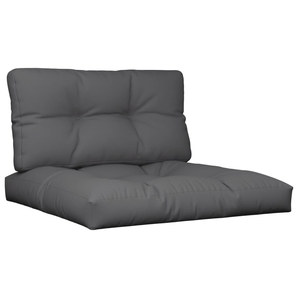 2-piece pallet cushion, anthracite fabric