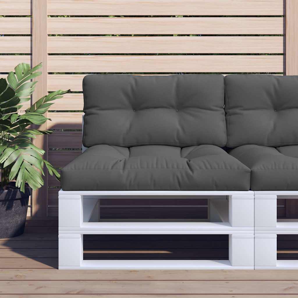 2-piece pallet cushion, anthracite fabric